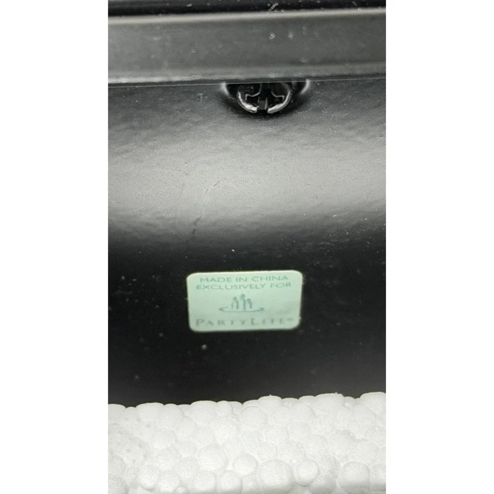 PartyLite P8340 Zen Lantern Black Candle Holder Decor‎ w/ Box
